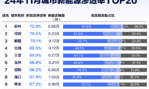 支持燃油车禁售吗！中国各省市新能源渗透率：最高超70%